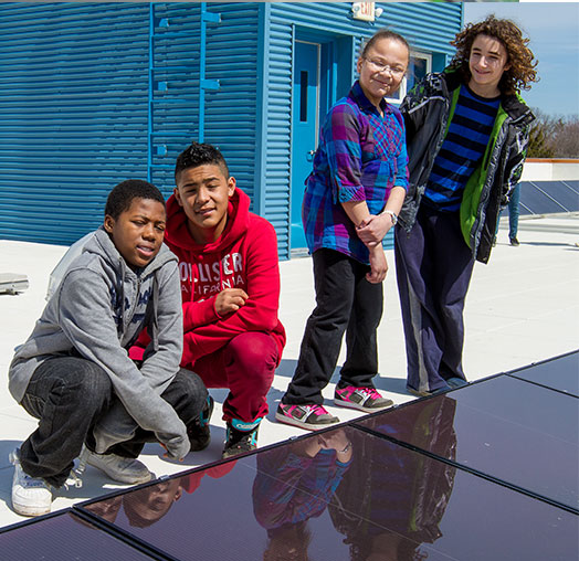 Jardín Solar en Badger Rock Middle School